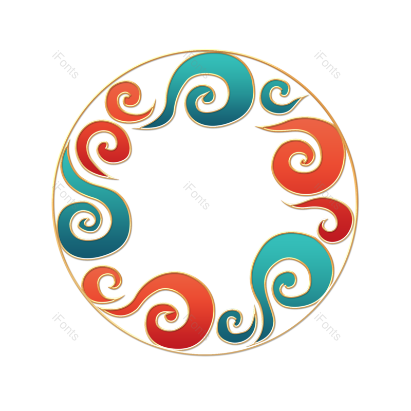 边框图片,装饰元素,祥云PNG,节日免抠素材